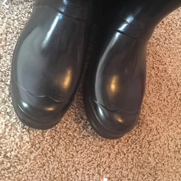 Hunter Black glossy Rain Boots - Picture 4 of 6